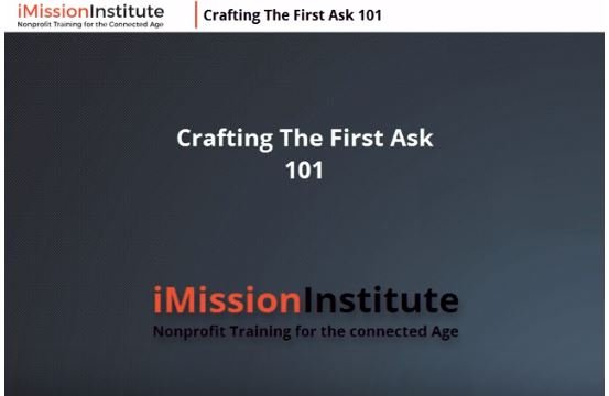 Crafting the First Ask