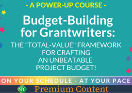 Budget-Building for Grantwriters