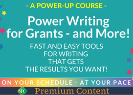 Power Writing for Grants … and More!