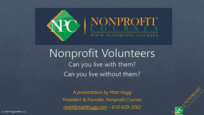 Nonprofit Volunteers cover image