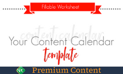 Your Content Calendar Template